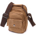 Чоловіча повсякденна текстильна сумка через плече Vintage 22220 коричнева — фото 8
