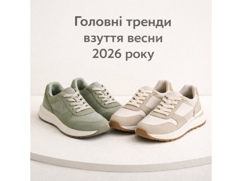 Головні тренди взуття весни 2026: мінімалізм, легкість та універсальність