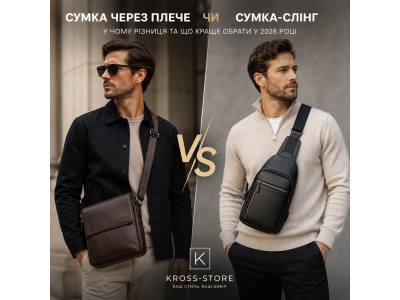 Сумка через плече чи сумка-слінг: у чому різниця та що краще обрати у 2026 році
