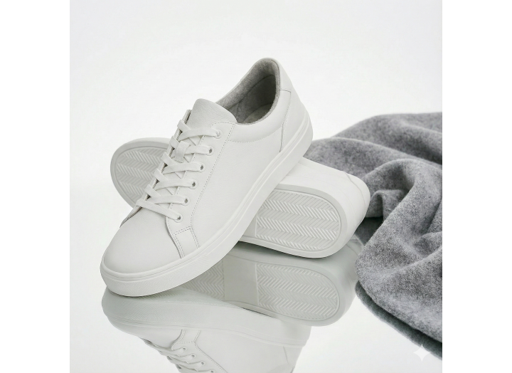 Жіночі зимові кросівки з вовною шкіряні Kindzer LUX 5206 білі