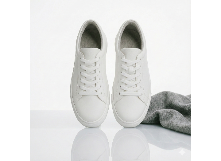 Жіночі зимові кросівки з вовною шкіряні Kindzer LUX 5206 білі