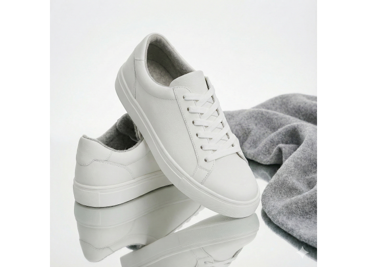 Жіночі зимові кросівки з вовною шкіряні Kindzer LUX 5206 білі