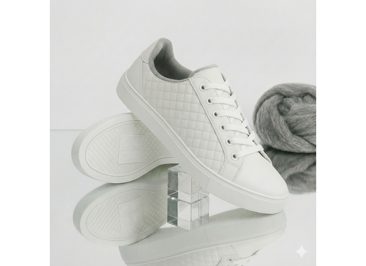 Жіночі зимові кросівки з вовною шкіряні Kindzer LUX 5207 білі