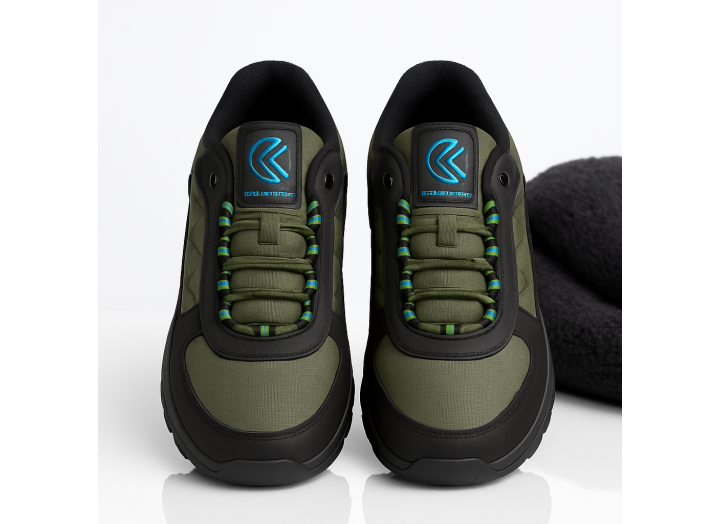 Чоловічі зимові кросівки вологостійкі на флісі Kindzer K-87 олива