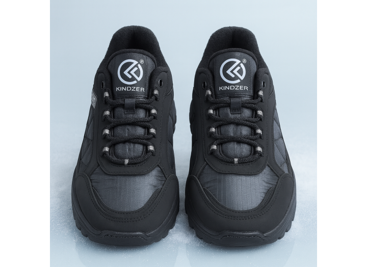Чоловічі зимові кросівки вологостійкі на флісі Kindzer K-88 чорні